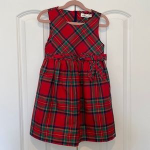 Girls sz 6 Vineyard Vines Holiday Plaid Taffeta Dress